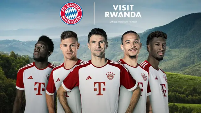 Abakinnyi ba FC Bayern bari ku ifoto ishishikariza gusura u Rwanda
