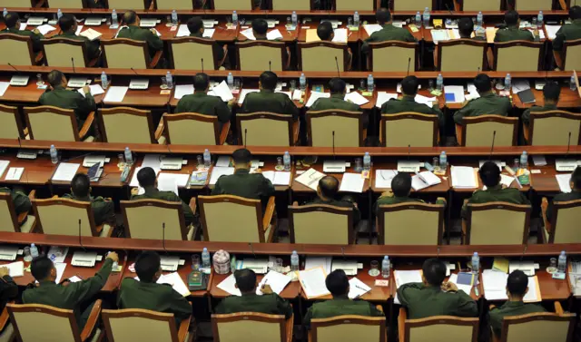 တပ်မတော်သားလွှတ်တော်ကိုယ်စားလှယ် ၂၅ ရာခိုင်နှုန်း 