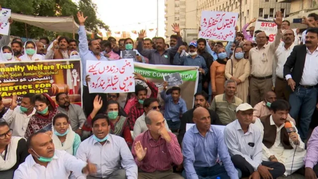 جبری شادیوں پر احتجاج