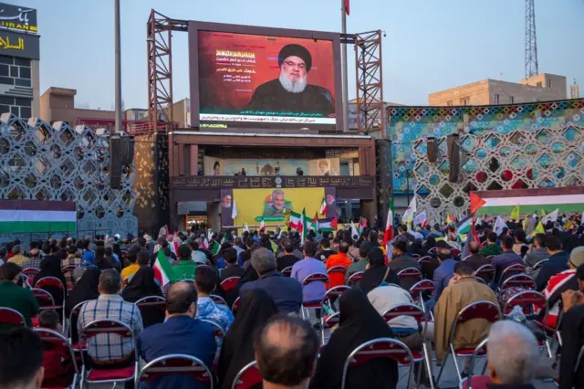 হামাস ও ইসরায়েলি বাহিনীর মধ্যে সংঘাত শুরু হওয়ার পর শুক্রবার প্রথমবারের মত লেবাননের সশস্ত্র গোষ্ঠী হেজবুল্লাহর নেতা হাসান নাসরাল্লাহ