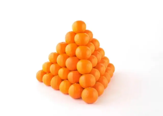 Pyramide d'oranges