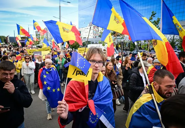 Проєвропейська демонстрація в Молдові