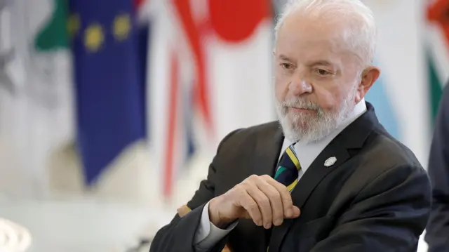 Lula durante encontro do G7, na Itália 