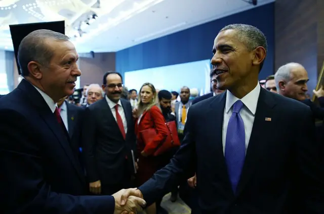 Erdoğan ve Obama, 2015.