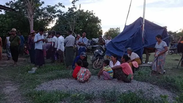 ဇူလိုင်လက စစ်ကြောင်း‌ရှောင်ပြေးကြတဲ့ ထန်းကုန်းတိုက်နယ် စစ်​ဘေး​ရှောင်ဒေသခံများ (ပုံဟောင်း)