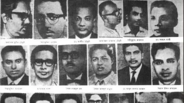 ১৯৭১ সালে হত্যাকাণ্ডের শিকার বুদ্ধিজীবীদের কয়েকজন।