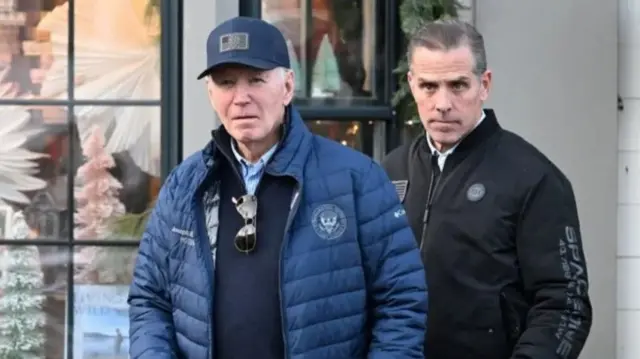 जो बाइडन और हंटर बाइडन 