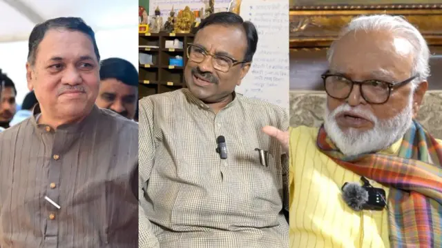 दिलीप वळसे-पाटील, सुधीर मुनगंटीवार आणि छगन भुजबळ 