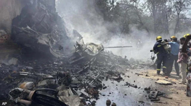 Ibi tí ọkọ̀ òfurufú náà já sí 