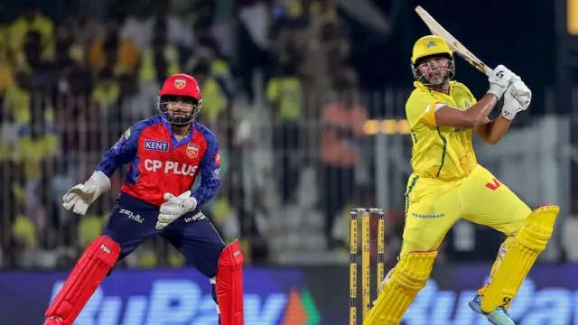 चेन्नई सुपर किंग्स के आयुष म्हात्रे ने 73 रन की पारी खेली 