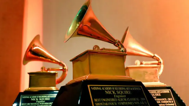 Grammy award throphy