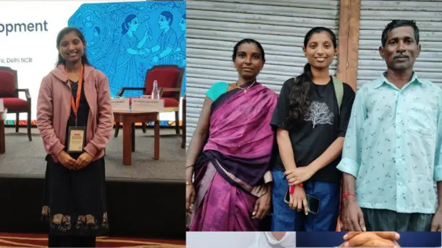 शारदा रवींद्र दुगुनलावार आणि तिचे आई-वडील