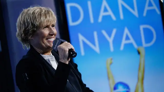 A nadadora Diana Nyad 