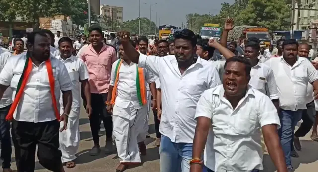 பாஜகவினர் போராட்டம்