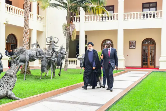 Perezida wa Iran mu ngoro ya perezida wa Kenya