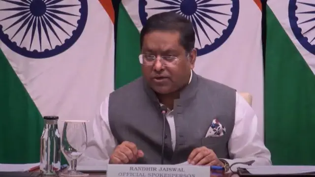 भारतीय विदेश मंत्रालय के प्रवक्ता रणधीर जायसवाल (फ़ाइल फ़ोटो)