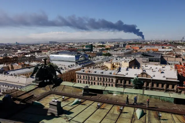ukrajinski napad na Sankt Peterburg