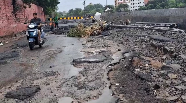 જામનગરમાં ભારે વરસાદના કારણે વ્યાપક નુકસાન થયું છે