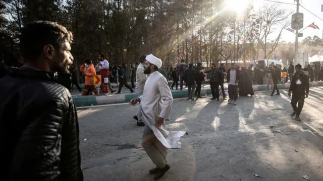 محل یکی از انفجارهای کرمان