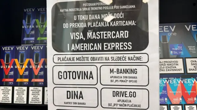 Obaveštenje o poslovanju pumpi NIS-a pod sankcijama