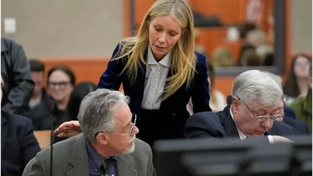 Gwyneth Paltrow para e fala com oftalmologista aposentado que a processou