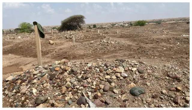 በተለያዩ ምክንያቶች እንደወጡ የቀሩ ስደተኞች የቀብር ስፍራ 