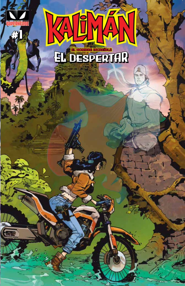 La portada del número 1 de "Kalimán, el hombre increíble: El despertar" de Kamite.