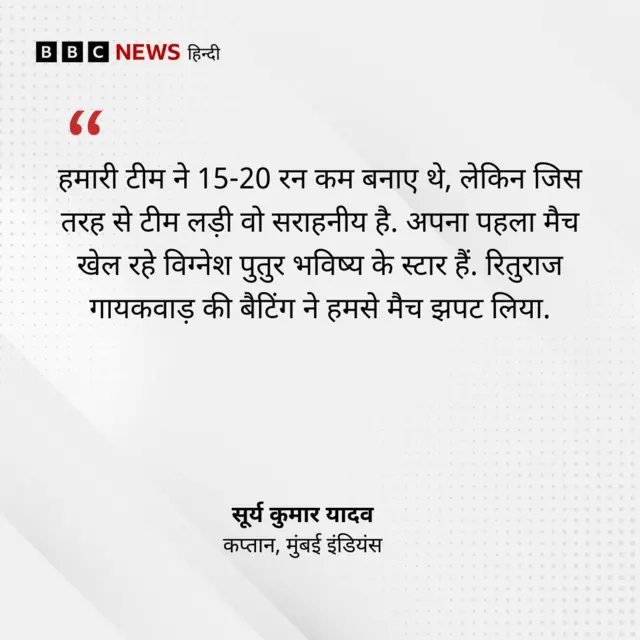 सूर्यकुमार यादव का बयान