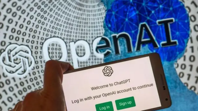 يظهر تطبيق تشات جي بي تي من شركة أوبن أيه آي