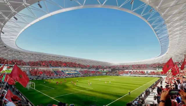 Maquette du stade El Barid de Rabat