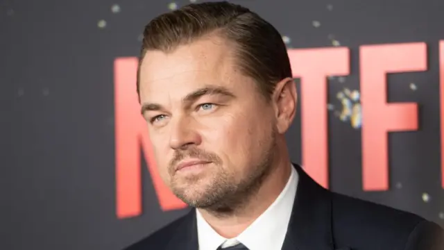 Leonardo DiCaprio na estreia mundiallionel messi 2024"Don't Look Up" da Netflix