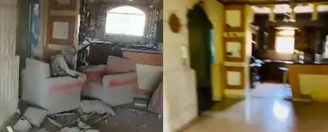 لقطة لموقع جلوس السنوار - فيديو قديم للمنزل ومقطع آخر لحظات قبل مقتل السنوار 