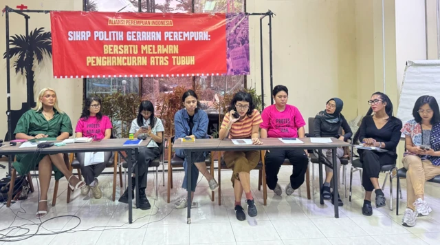 Aliansi Perempuan Indonesia memberikan pernyataan pada Hari Perempuan Internasional