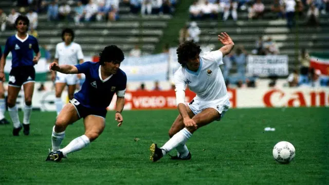 Maradona en 1986.