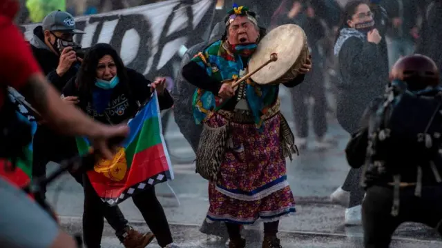 Protesta contra el gobierno en Santiago de Chile (4 de septiembre)