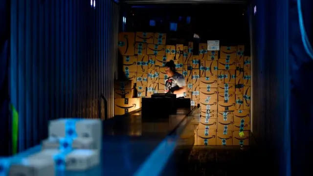 뉴욕의 아마존 물류센터