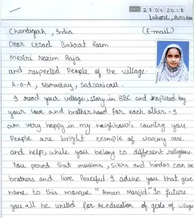 "ஒற்றுமையின் எடுத்துக்காட்டு": இந்திய மக்களை பாராட்டிய பாகிஸ்தான் மாணவி