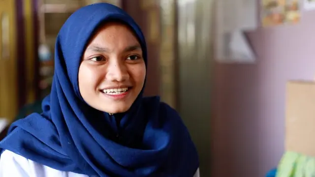 Siti Nor Cahyati, siswi di CLC, pusat kegiatan belajar masyarakat, sabah, tki