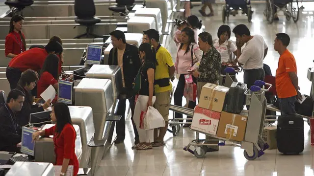 เคาท์เตอร์บริการที่สนามบิน