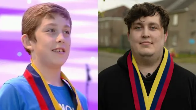 Luke Barjoti fotografiado en 2012 y en 2022