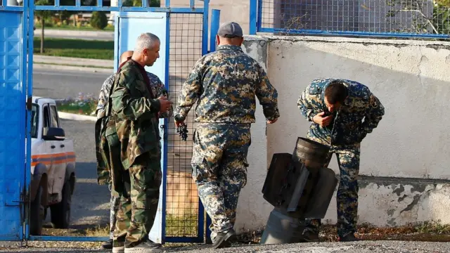 После обстрела в Степанакерте
