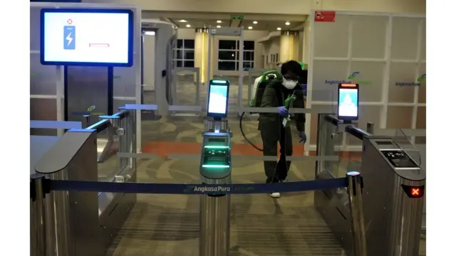 Terminal Internasional Bandara Internasional I Gusti Ngurah Rai, Bali, corona