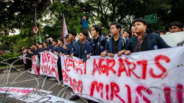 इंडोनेशिया में छात्रों का प्रदर्शन