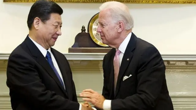 જો બાઇડન અને શી જિનપિંગ