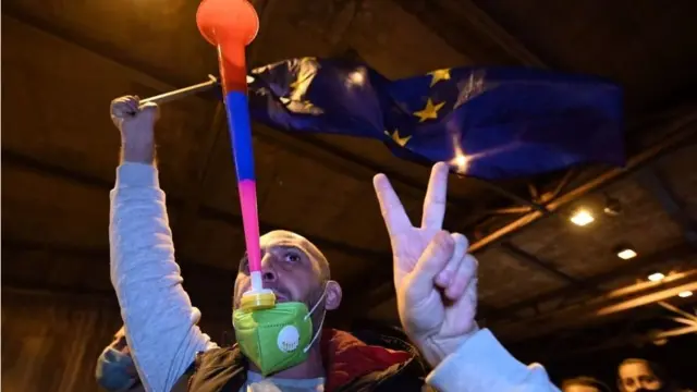 Митинг в Тбилиси 8 ноября 2020 года