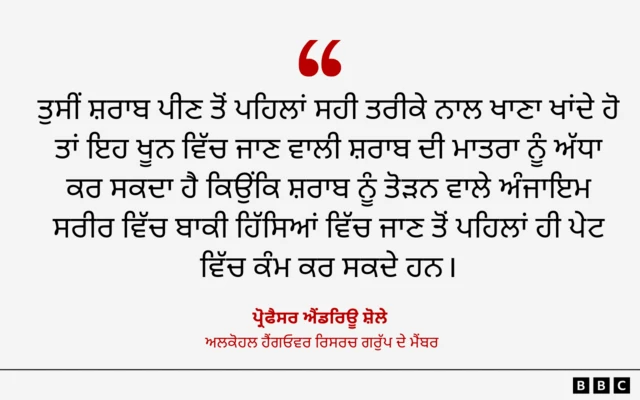ਪ੍ਰੋਫੈਸਰ ਐਂਡਰਿਊ ਸ਼ੋਲੇ, ਅਲਕੋਹਲ ਹੈਂਗਓਵਰ ਰਿਸਰਚ ਗਰੁੱਪ ਦੇ ਮੈਂਬਰ 