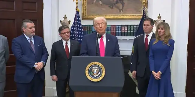 Presidente Trump em coletiva de imprensa na Casa Branca