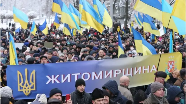 Декому зібрання біля Софійського собору нагадувало політичний мітинг
