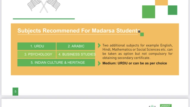 मदरसा, नई शिक्षा नीति, राष्ट्रीय मुक्त विद्यालयी शिक्षा संस्थान