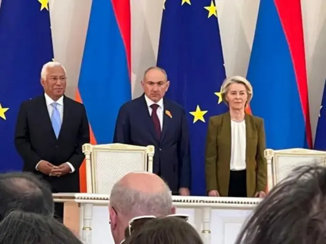 Европа Иттифоқи ва Европа Кенгаши раҳбарлари Арманистон Бош вазири Никол Пашинян билан